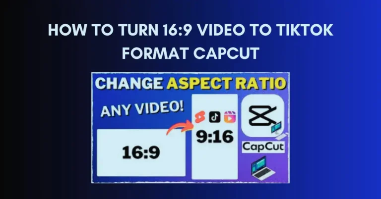 How to Turn 16:9 Video to TikTok Format CapCut