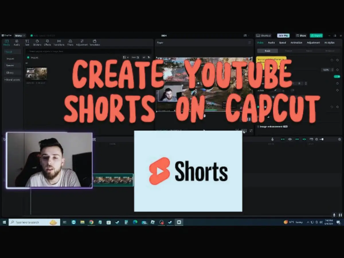 YouTube Shorts Using CapCut