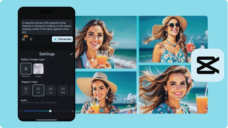 AI Image to Sprite Generator Import Image in CapCut