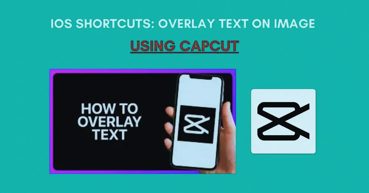 iOS Shortcut to Overlay Text on Image